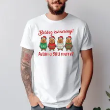 TeeInBlue Capybara mintás karácsonyi póló egyedi felirattal Fehér póló / fehér / XL ajándéktárgy