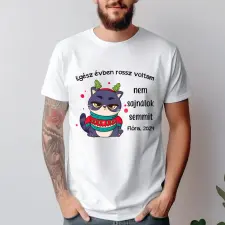 TeeInBlue Egész évben rossz voltam - őszinte póló Póló / fehér / S ajándéktárgy