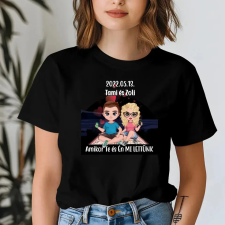TeeInBlue Egyedi csillagkép póló pároknak szerkeszthető karakterrel Póló / fehér / 2XL ajándéktárgy