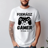 TeeInBlue Egyedi éjjel gamer póló Fehér póló / fehér / L