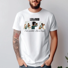 TeeInBlue Egyedi fényképes póló apának Fehér póló / fehér / S ajándéktárgy