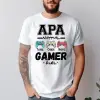 TeeInBlue Egyedi gamer póló apának a gyerekek nevével Fehér póló / fehér / L