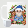TeeInBlue Egyedi karakteres karácsonyi bögre idősebb férfiaknak Bögre / FEHÉR / FEHÉR DOBOZ
