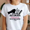 TeeInBlue Egyedi neves póló fodrászoknak Fehér póló / fehér / 2XL