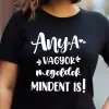 TeeInBlue Egyedi póló anyának - Anya vagyok, megoldok mindent is FEKETE PÓLÓ / fekete / L