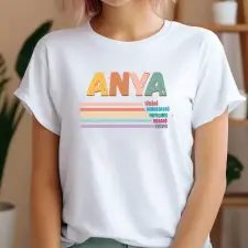 TeeInBlue Egyedi póló anyának jellemzőkkel Póló / fehér / M ajándéktárgy