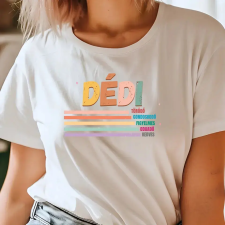 TeeInBlue Egyedi póló dédinek jellemzőkkel Póló / fehér / L ajándéktárgy
