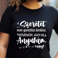 TeeInBlue Egyedi póló nevelőanyának Fekete póló / fekete / XL ajándéktárgy