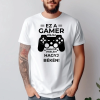 TeeInBlue Ez a gamer pólóm személyre szabható felirattal Fehér póló / fehér / L