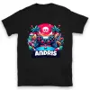 TeeInBlue Gamer póló névvel Póló / fekete / M