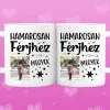 TeeInBlue Hamarosan férjhez megyek - bögre lánybúcsúra saját képpel Bögre / FEHÉR / NEM