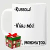 TeeInBlue Kávé mérce - vicces bögre kollégáknak Bögre / FEHÉR / KARÁCSONYI DOBOZ