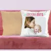 TeeInBlue Legjobb anya egyedi fényképes párna Párna / BÉZS PLÜSS HÁTOLDAL / szivacs