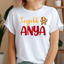 TeeInBlue Legjobb anya karácsonyi póló Póló / fehér / XL ajándéktárgy