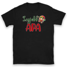 TeeInBlue Legjobb apa karácsonyi póló Póló / fekete / 2XL ajándéktárgy