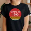 TeeInBlue Made in - Születésnapi póló egyedi évszámmal és választható háttérrel Fekete póló / fekete / XL