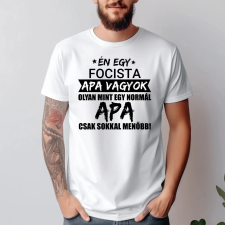 TeeInBlue Menő apa póló egyedi jellemzéssel Fehér póló / fehér / 2XL ajándéktárgy