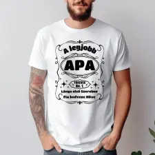 TeeInBlue Prémium APA póló Fehér póló / fehér / M ajándéktárgy