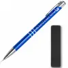 TeeInBlue Reklámtoll egyedi logóval és felirattal 50 db-os csomag Kék toll / FEKETE BÁRSONY TOK / 13,5 x 1 cm