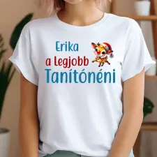 TeeInBlue Szerkeszthető karácsonyi póló Póló / fehér / M ajándéktárgy