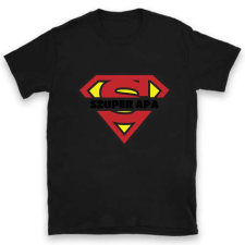 TeeInBlue Szuper apa póló apáknak Póló / fekete / 2XL ajándéktárgy