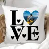 TeeInBlue Valentin napi fényképes párna love Párna / FEHÉR HÁTOLDAL / antiallergén