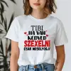 TeeInBlue Valentin napi vicces póló - ha van kedved szexelni csak mosolyogj Póló / fehér / S