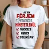 TeeInBlue Vicces póló feleségnek Póló / fekete / 2XL