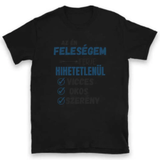 TeeInBlue Vicces póló férjnek Póló / fekete / L ajándéktárgy