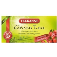 TEEKANNE zöld tea tőzegáfonya-málna 20db tea