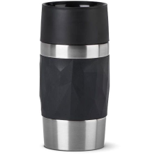 Tefal Utazó bögre 0,3 l COMPACT MUG fekete/rozsdamentes acél N2160110 bögrék, csészék