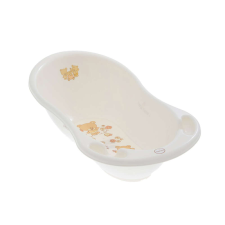 TEGA BABY Tega babakád 86cm leeresztõs Teddy Bear fehér gyöngyház babafürdőkád