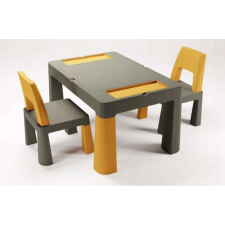  Tega Baby Teggi Multifun kisasztal + 2 db szék szett - grafitszürke/mustársárga készségfejlesztő