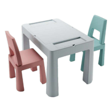 Tega Baby Teggi Multifun kisasztal + 2 db szék szett - szürke/rózsaszín/türkiz készségfejlesztő