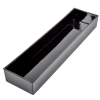  Tégla tál műanyag vastagfalú fényes fekete M5x42x10cm