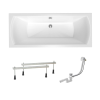  Téglalap alakú kád Laguna Cube Way Plus 160x70 cm akrilát bal és jobb is SIKOCUB1600APN