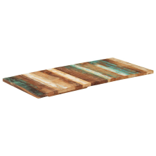  téglalap alakú újrahasznosított fa asztallap 60x120 cm 25-27 mm bútor