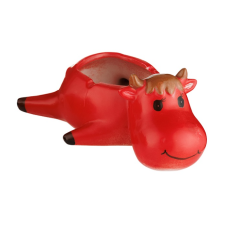  Tehenet ábrázoló kerámia hamutartó - piros színű hamutartó