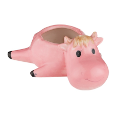 Tehenet ábrázoló kerámia hamutartó - rózsaszín színű hamutartó