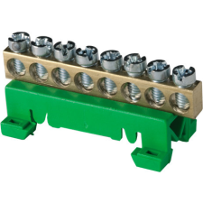 Tehnoplast Kalapsínes rögzítő adapter (P+F) + 8furatosbekötőkapocs - ZÖLD villanyszerelés