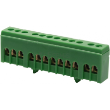 Tehnoplast SZIGETELT BEKÖTŐKAPOCS (ZÖLD), FÖLDELŐ KAPOCS KALAPSÍNHEZ - 12 FURATTAL villanyszerelés