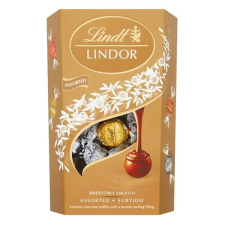  Tejcsokoládé golyók LINDT LINDOR Assorted tejcsokoládé díszdobozban 200g csokoládé és édesség