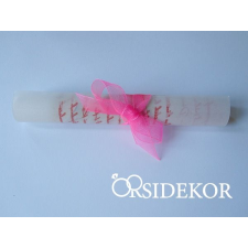  Tekercses esküvői meghívó masnival átkötve dekorációs kellék