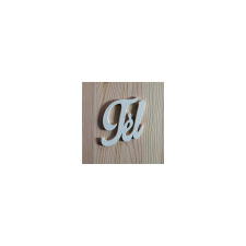  'Tél' felirat, fehér. Mérete: 6,5x9 cm dekorációs kellék