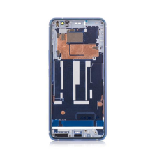  tel-szalk-005566 HTC U11 Plus kék előlap lcd keret, burkolati elem mobiltelefon, tablet alkatrész
