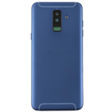  tel-szalk-008378 Samsung Galaxy A6 Plus (2018) A605 kék akkufedél, hátlap mobiltelefon, tablet alkatrész