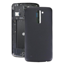 tel-szalk-01083 LG K10 fekete akkufedél, hátlap mobiltelefon, tablet alkatrész