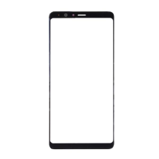 tel-szalk-011493 Samsung Galaxy A8 Star üveg előlap - kijelző részegység nem-touch fekete szervizalkatrész mobiltelefon, tablet alkatrész