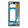  tel-szalk-015962 Samsung Galaxy S10 Plus ezüst előlap lcd keret, burkolati elem