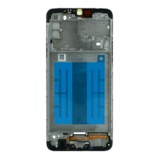 tel-szalk-017083 Samsung Galaxy A20s fekete előlap lcd keret, burkolati elem mobiltelefon, tablet alkatrész